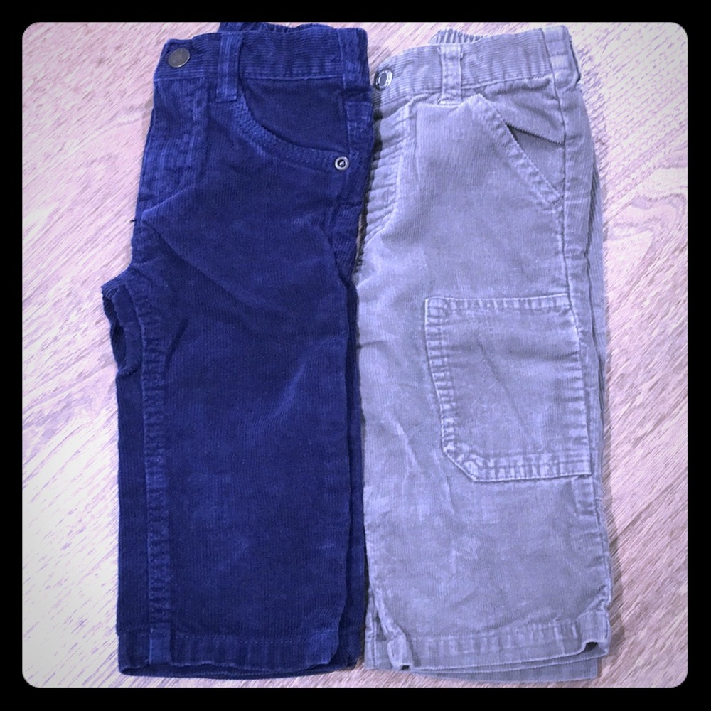 2 Pairs Boys (12 Months) Corduroys
